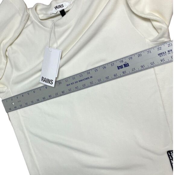 Rains Sweatshirt Men's M Cream Fossil Fleece 18390 Pullover NWT Layer - Picture 5 of 9